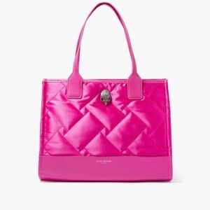 Kurt Geiger London Recycled Vibrant Pink Quilted Shopper
